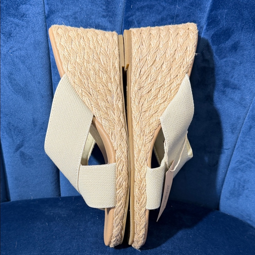 Tommy Bahama Suzette Women’s Cream Wedge Sandals Size 9 NWT - Picture 5 of 6